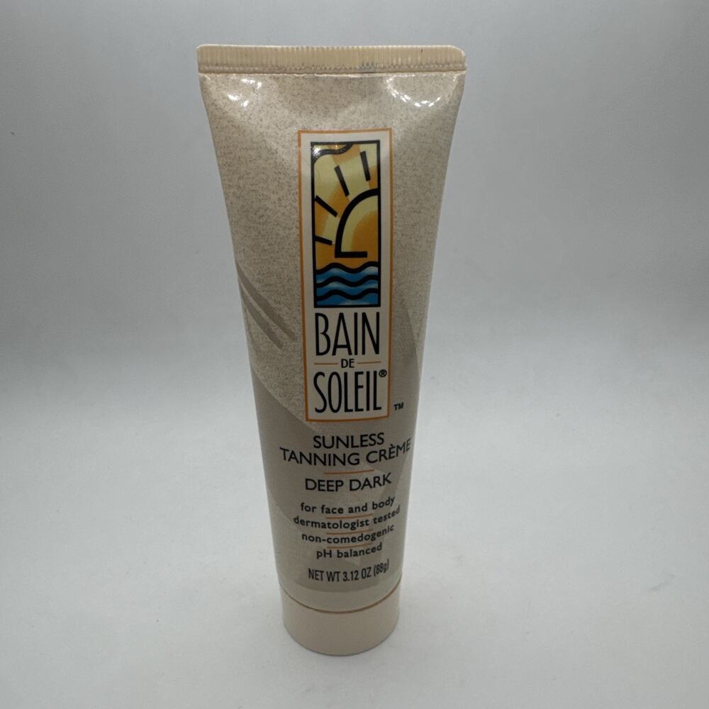 Vintage Bain de Soleil Discontinued 3.12 oz Sunless Deep Dark Tanning Creme RARE
